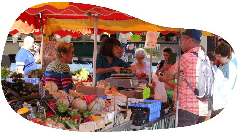 marchés de vacances en vendée proche du camping et village vacances Couleurs Vendée
